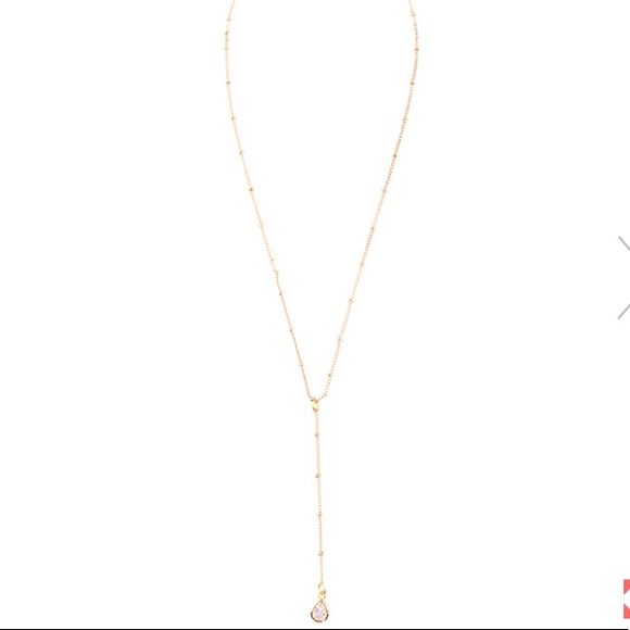 Frasier Sterling Crystal Drop Necklace - Picture 4 of 7